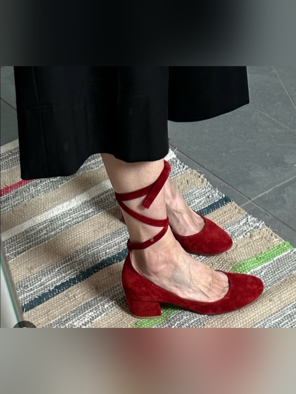 J. Crew  Suede Ankle Tie Block Heel Shoes Sz-6
